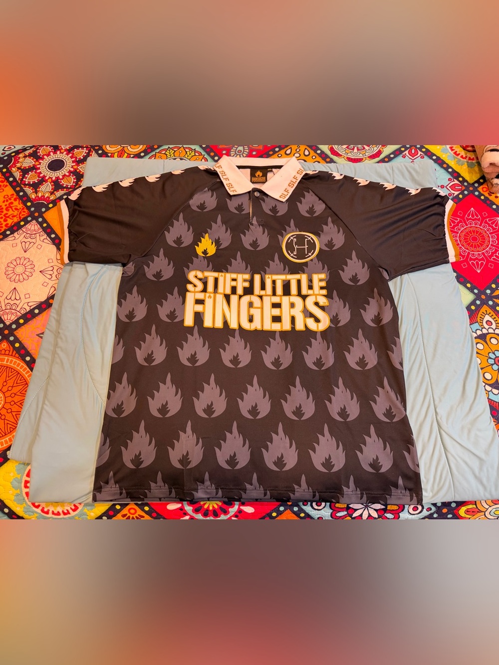Stiff Little Fingers Black 77 Football Kit / Shirt - Size 2XL - NEW With Tags